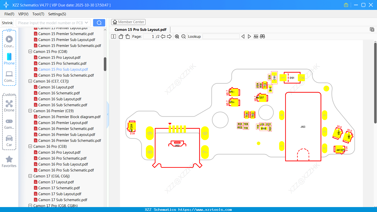 Tecno Camon 15 Pro Sub Layout
